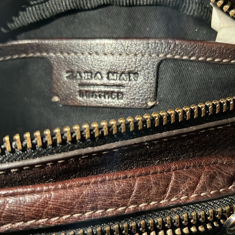 Brown Leather Men's Bag - Picture 6 of 9
